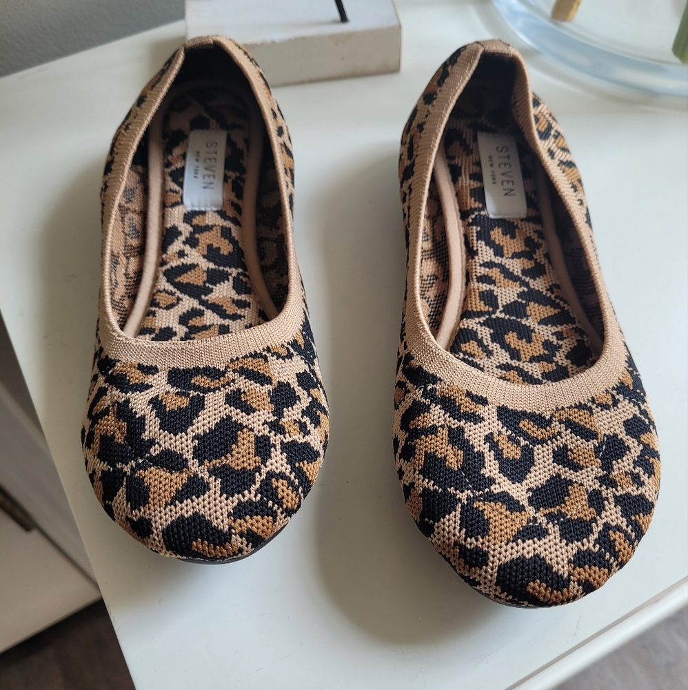 Steven New York baby doll leopard print shoes, size 6.5 - Picture 2 of 6
